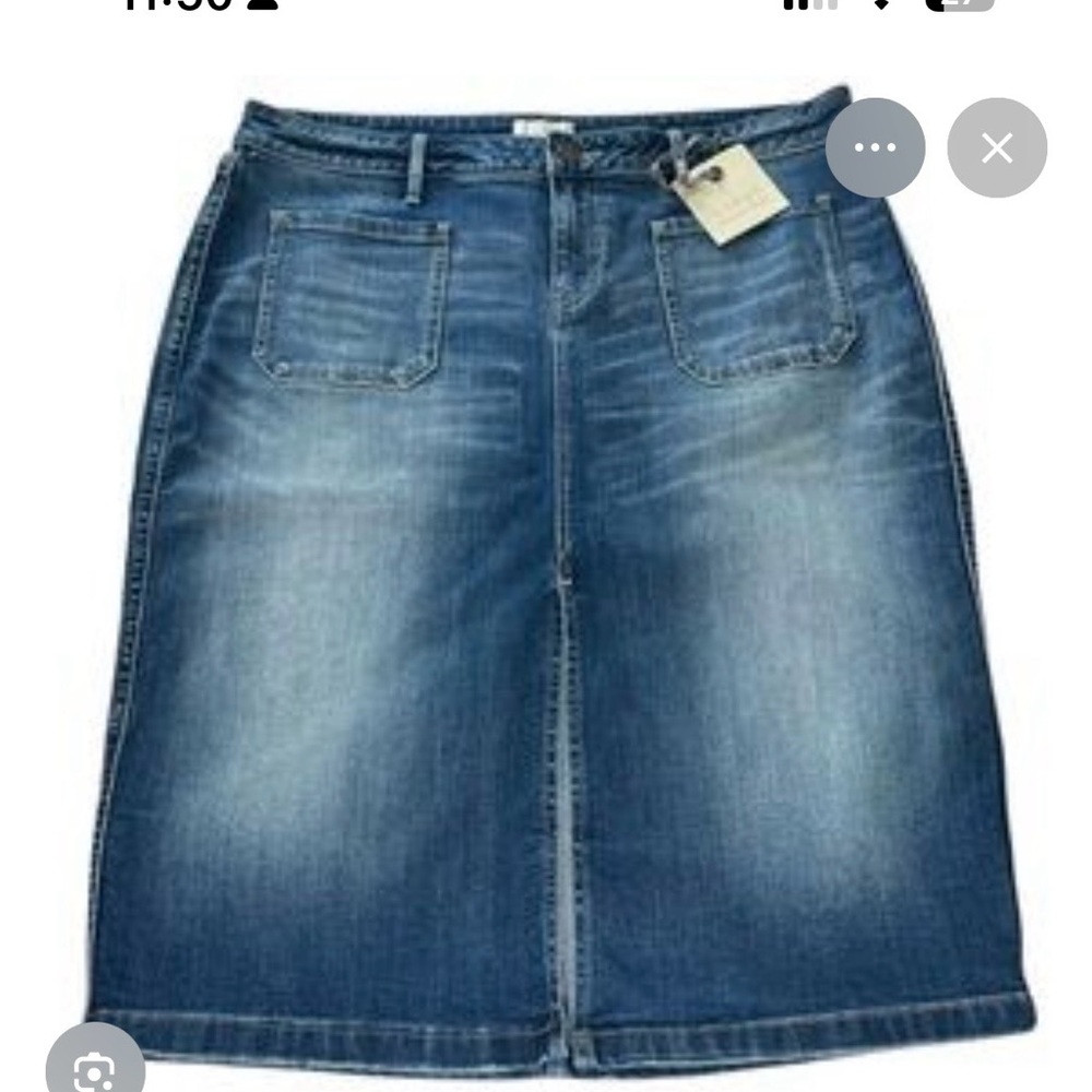 Hinge Blue Denim Skirt